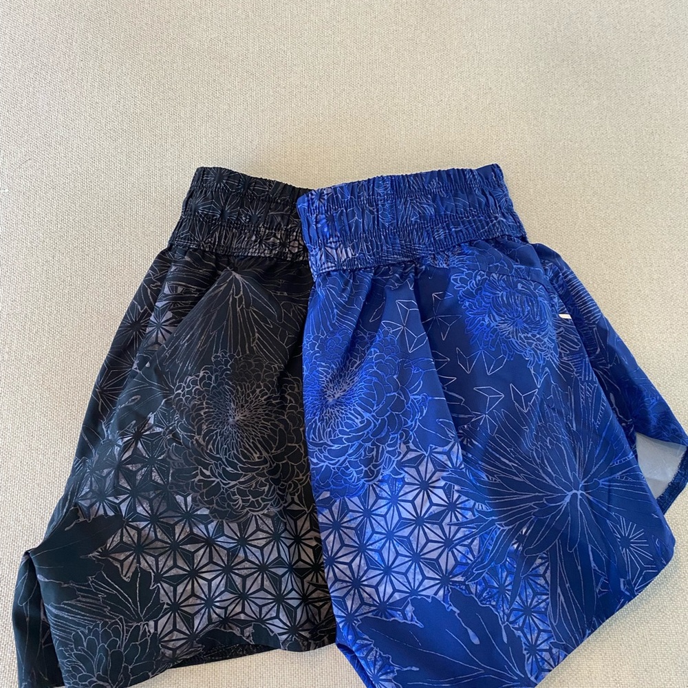 Two Pairs of All in Motion Run Shorts 3”